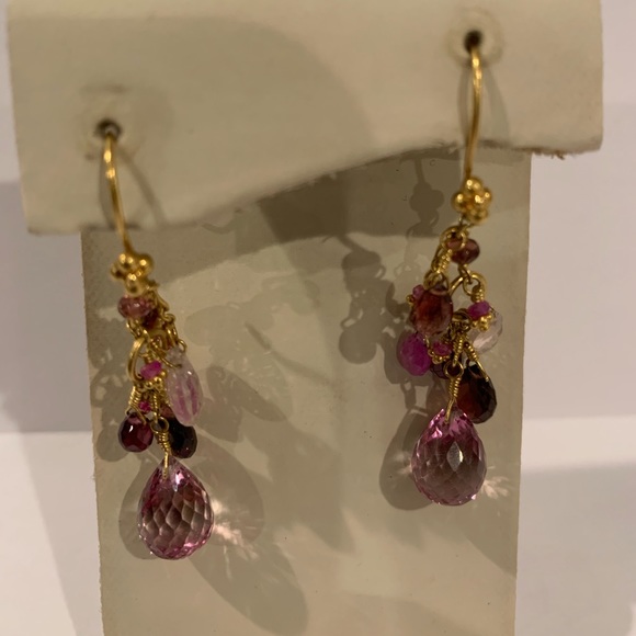 22 karat gold Laura Gibson earrings - Picture 3 of 5